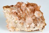 Calcite Crystal Cluster with Hematite Phantoms - Fluorescent! #179940-1